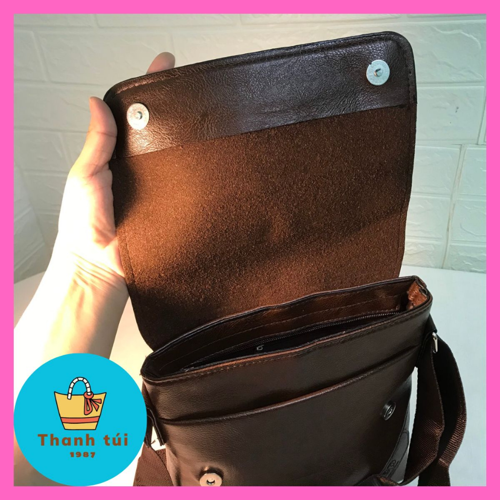 Túi da nam đeo chéo đựng ipad chất liệu da pu cao cấp