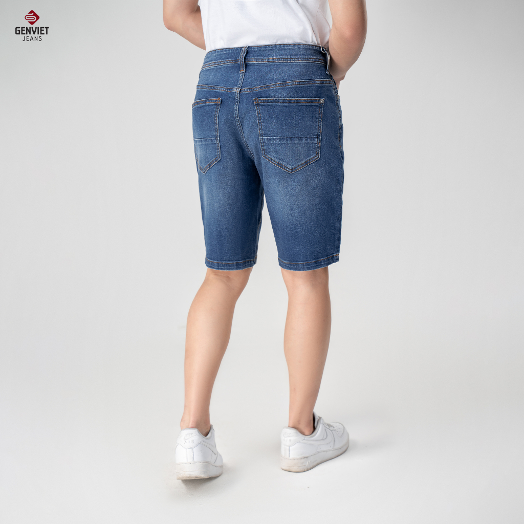 Quần Ngố Jeans Nam Genviet Chất Bò Cao Cấp D1303J8208