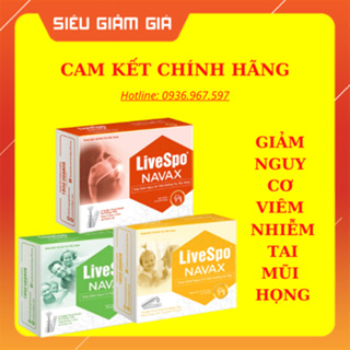 Nước muối sinh lý bào tử lợi khuẩn LiveSpo Navax Family