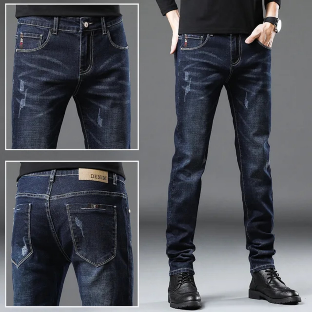 Quần Jean Nam Quần Bò Nam Cào Dáng Skinny Co Giãn Phong Cách Thời Trang Cao Cấp