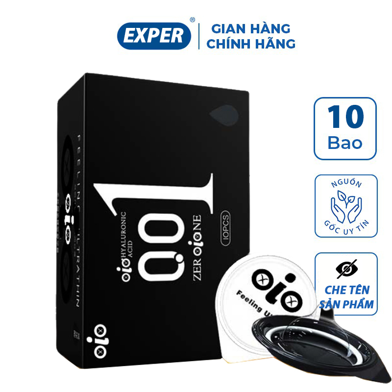 Bao cao su 001 OIO, bcs 0.01 siêu mỏng chống xuất tinh sớm kéo dài thời gian quan hệ