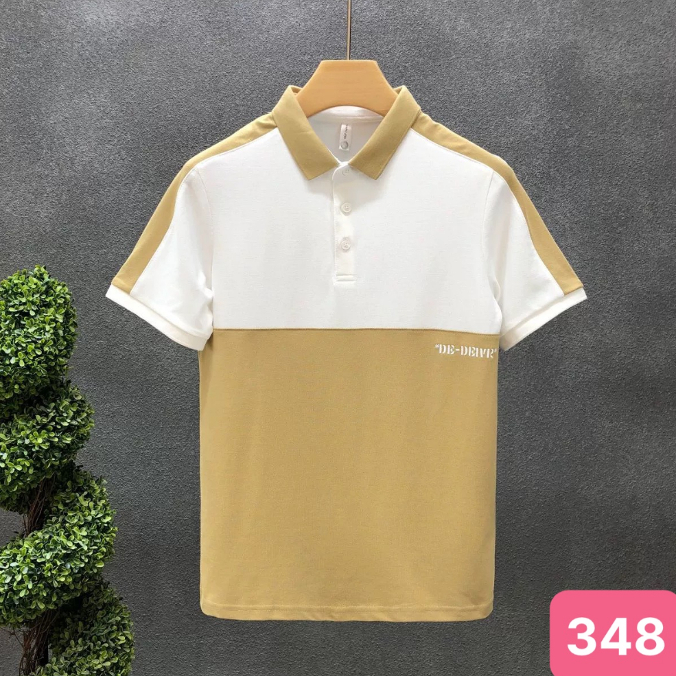 Áo thun nam polo cổ trụ màu trắng chất vải cotton dày dặn co giãn tay ngắn, phông nam đẹp Hado101 nhiều mẫu