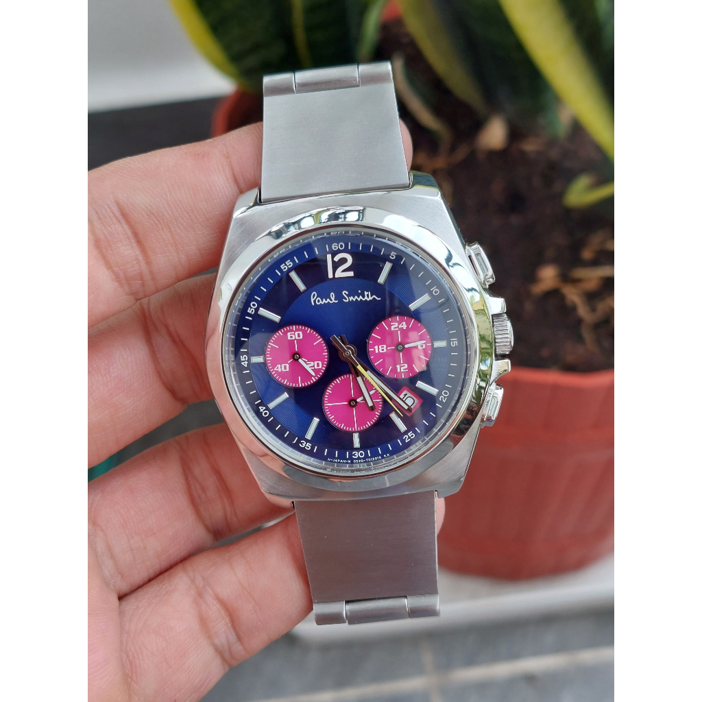 Đồng hồ nam Paul Smith 6 kim thương hiệu của Citizen chạy pin
