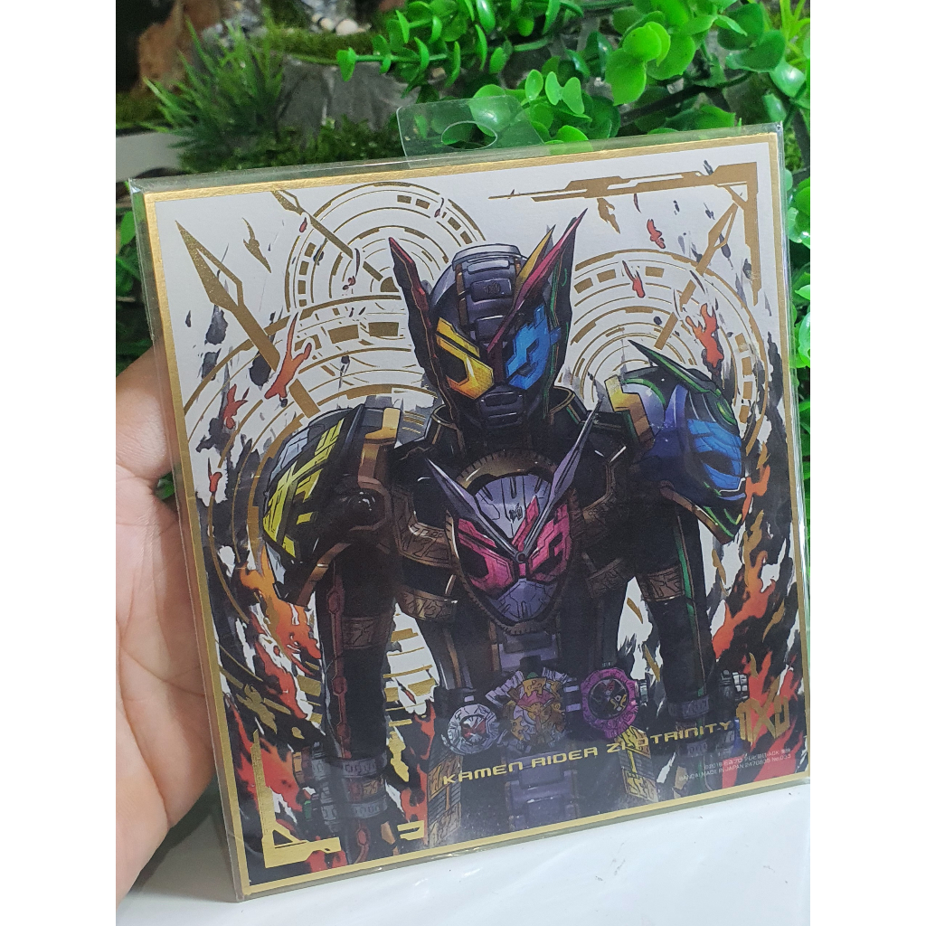 Tranh Kamen Rider Shikishi Art - Bandai, Anime Goods Chính Hãng  Nhật Bản, size 16 x 16cm