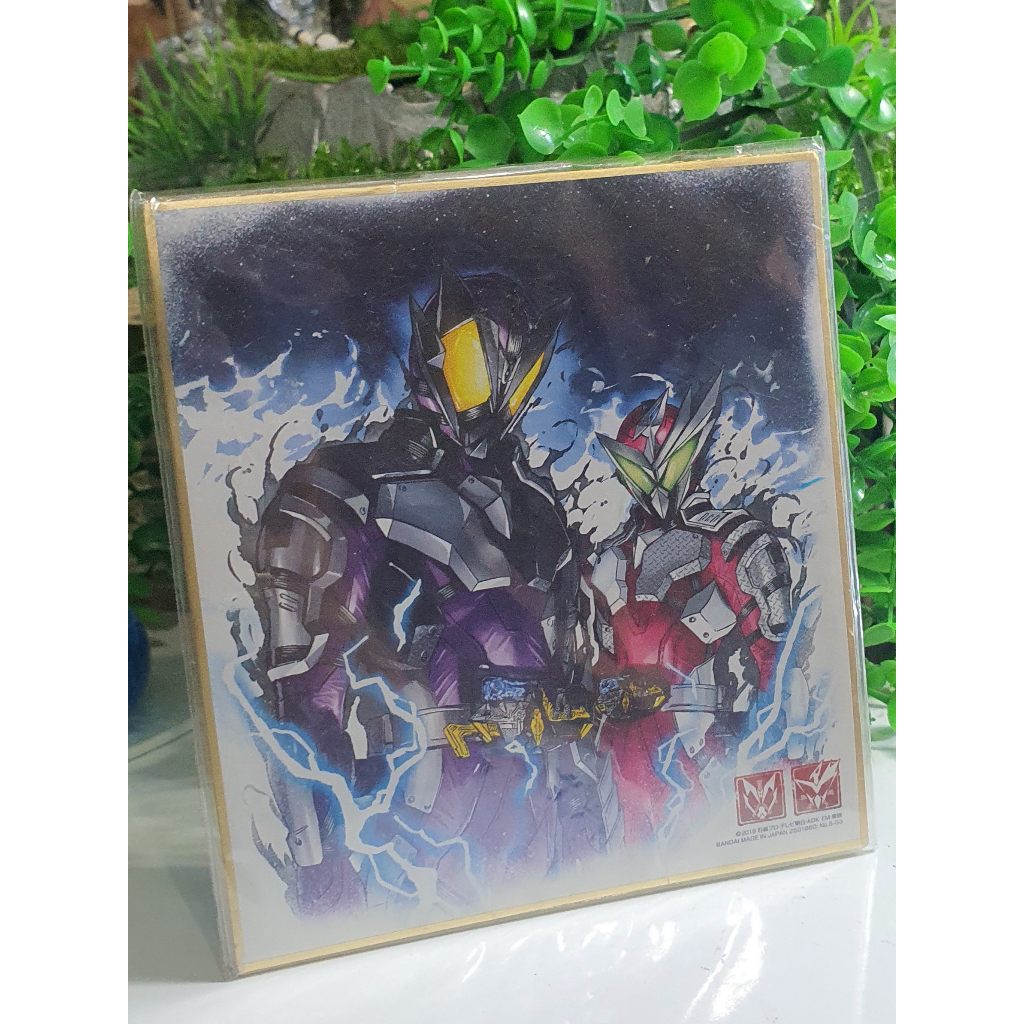 Tranh Kamen Rider Shikishi Art - Bandai, Anime Goods Chính Hãng  Nhật Bản, size 16 x 16cm