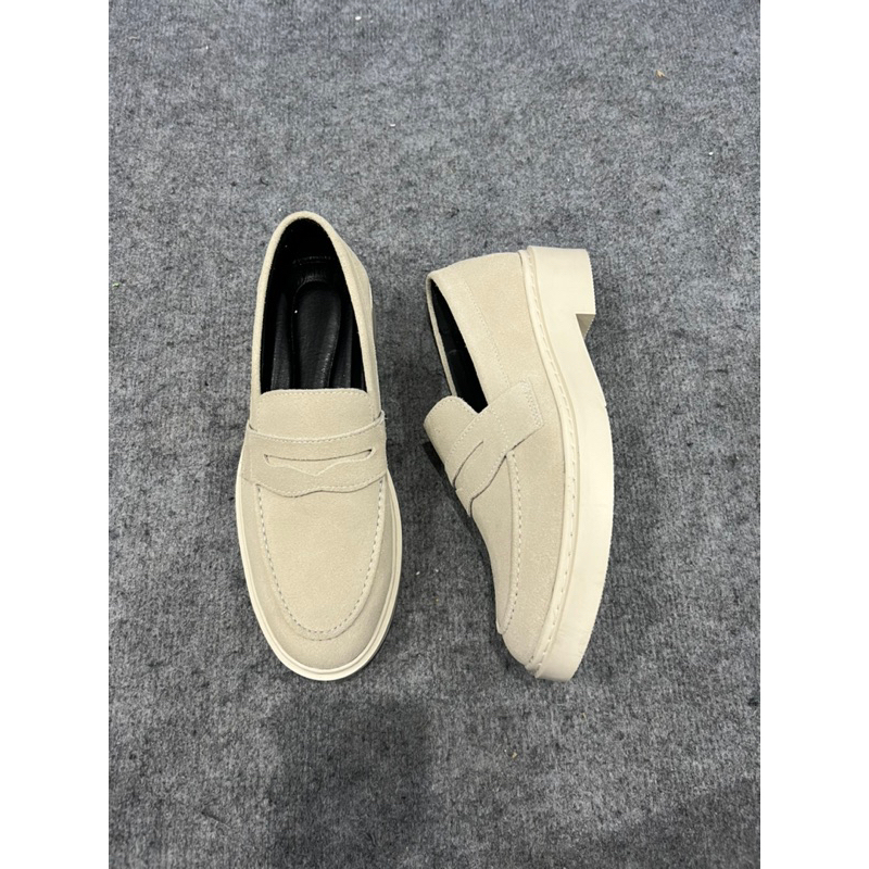 Penny loafer nam da lộn, giày lười nam tăng chiều cao