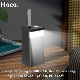 Sạc dự phòng 30000mah 40000mAh 50000mah 60000mAh Hoco J86A 4 cổng sạc nhanh 22,5w chính hãng