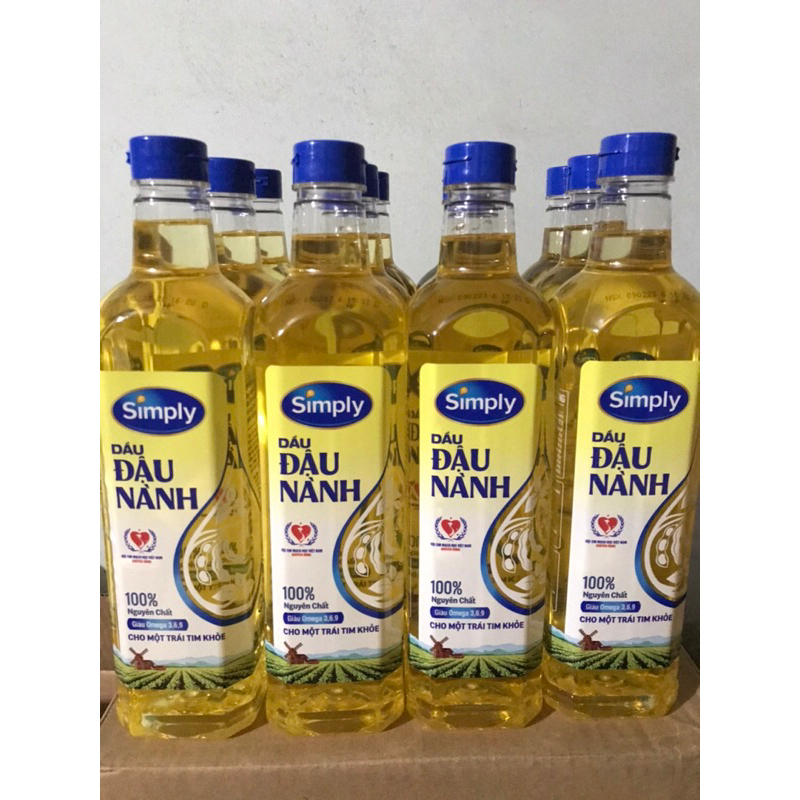 Dầu Ăn đậu nành Simply Chai 1L