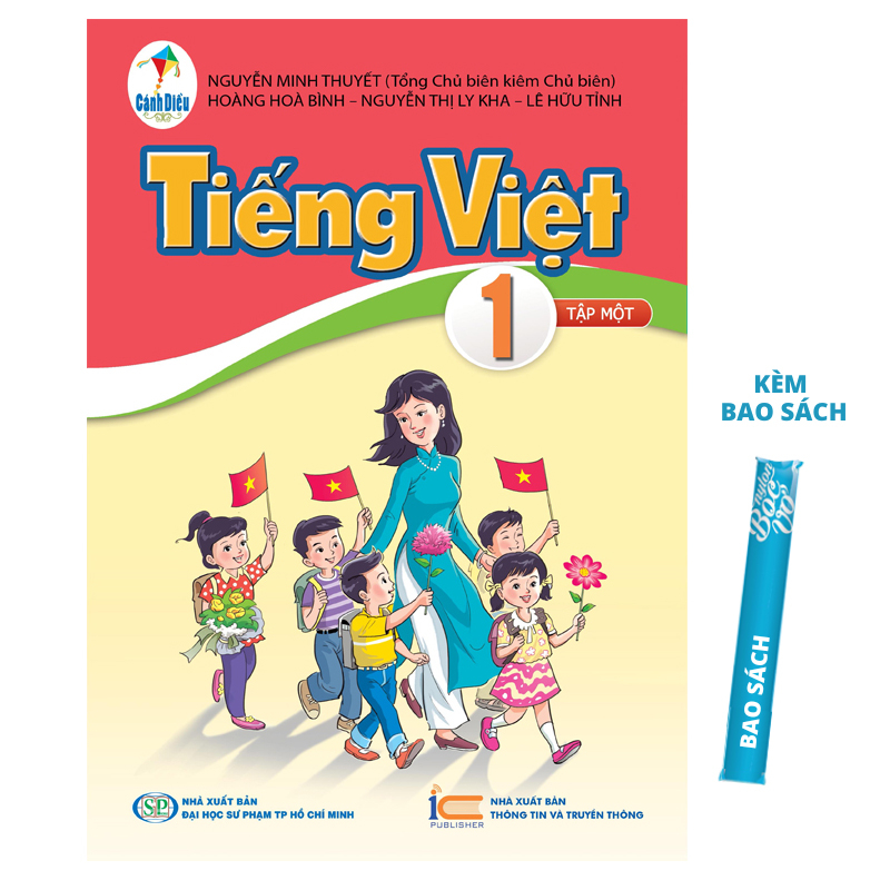 Sách - Combo Tiếng Việt Lớp 1 SGK+SBT Kèm Bao Sách và Nhãn Vở - Cánh Diều