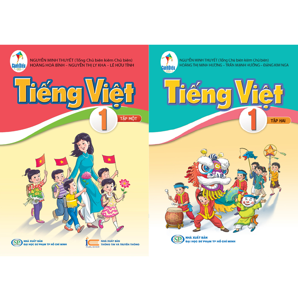Sách - Combo 4 quyển Tiếng Việt lớp 1 Cánh Diều SGK+SBT - Tái Bản 2023