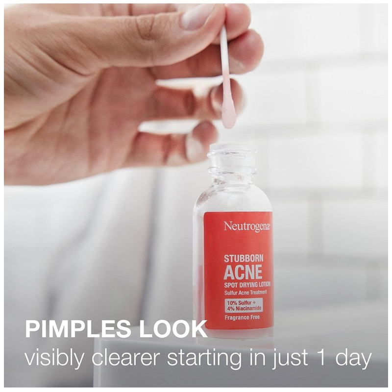 Kem chấm mụn Neutrogena Stubborn Acne 10% Sulfur + 4% Niacinamide Acne Treatment