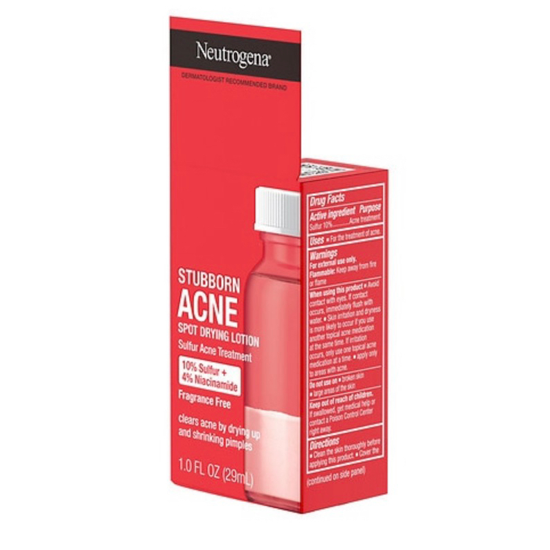 Kem chấm mụn Neutrogena Stubborn Acne 10% Sulfur + 4% Niacinamide Acne Treatment