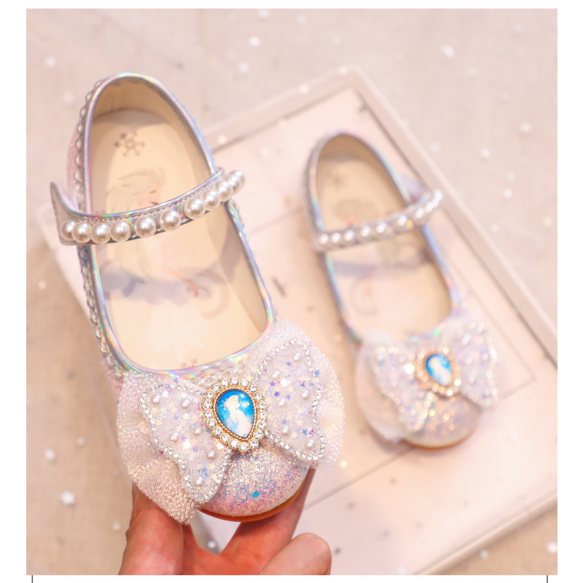 Giày búp bê công chúa Elsa cho bé gái 2-7 tuổi đi học, đi chơi