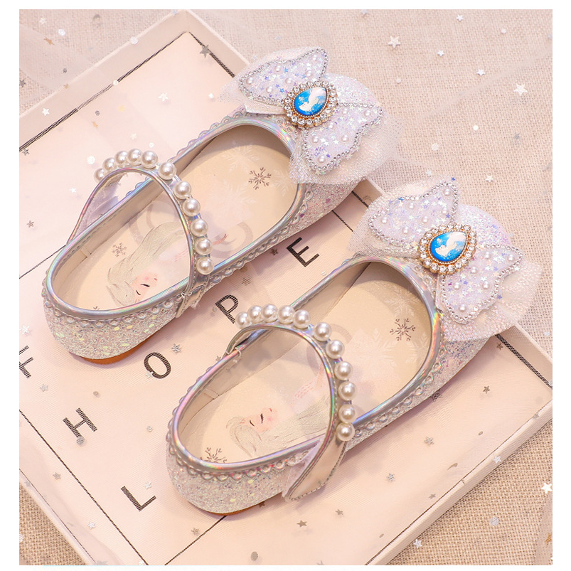 Giày búp bê công chúa Elsa cho bé gái 2-7 tuổi đi học, đi chơi