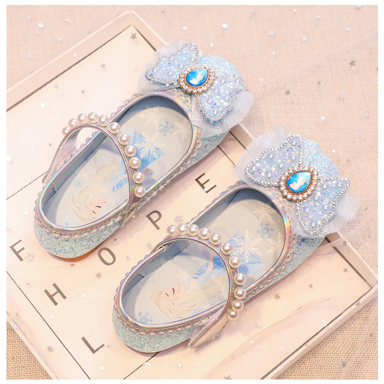 Giày búp bê công chúa Elsa cho bé gái 2-7 tuổi đi học, đi chơi