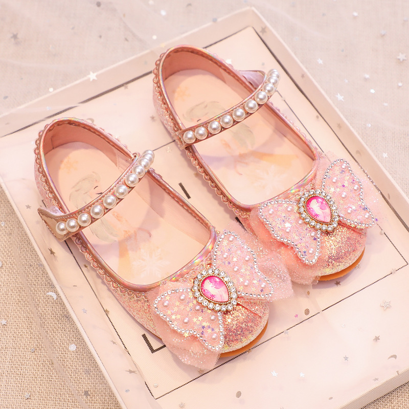 Giày búp bê công chúa Elsa cho bé gái 2-7 tuổi đi học, đi chơi