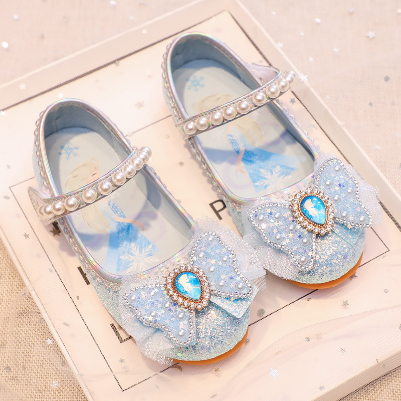 Giày búp bê công chúa Elsa cho bé gái 2-7 tuổi đi học, đi chơi