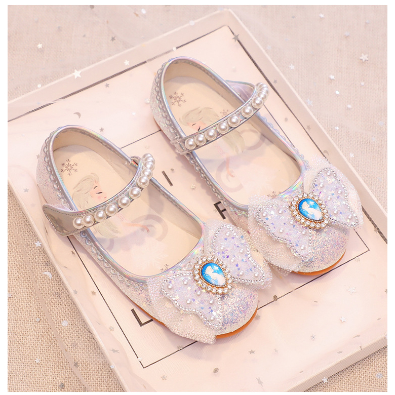 Giày búp bê công chúa Elsa cho bé gái 2-7 tuổi đi học, đi chơi