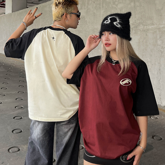 Áo Thun Tay Lỡ Unise FUNT LOGO RAGLAN