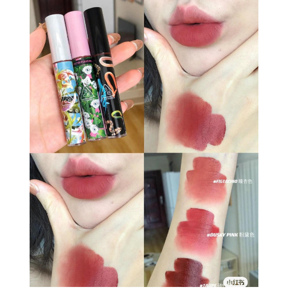 Son Kem 3CE Velvet Lip Tint Childlike Taupe Speak up Walk n talk Definition Bitter hour Like Gentle- Huyenmio