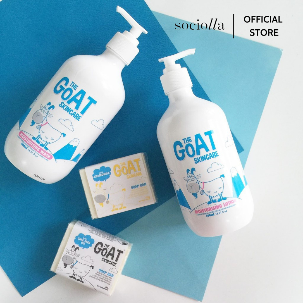 [HSD T3/2024] Sữa Tắm Dưỡng Thể Làm Sạch & Duy Trì Độ Ẩm Chiết Xuất Sữa Dê Úc The Goat Skincare 500ml