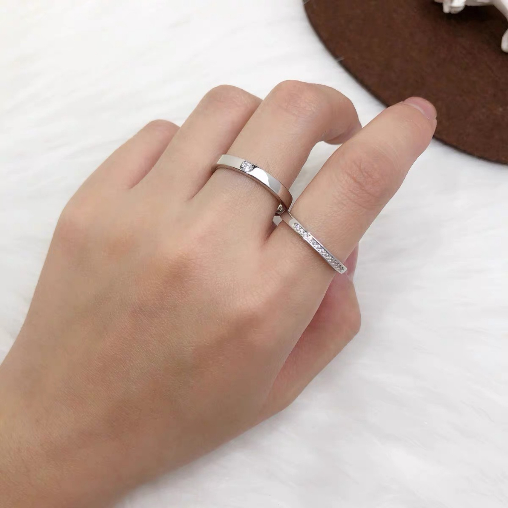 Nhẫn Đôi Bạc Dreamsilver, Nhẫn Cặp "The Wedding Ring" Chỉnh Được Size ND020