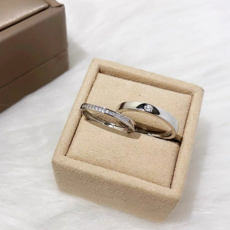 Nhẫn Đôi Bạc Dreamsilver, Nhẫn Cặp "The Wedding Ring" Chỉnh Được Size ND020