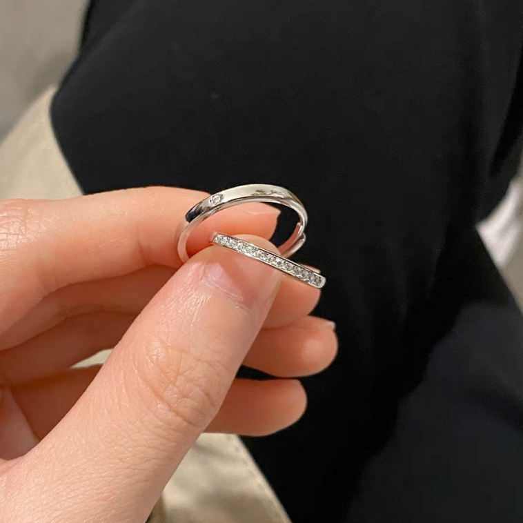 Nhẫn Đôi Bạc Dreamsilver, Nhẫn Cặp "The Wedding Ring" Chỉnh Được Size ND020