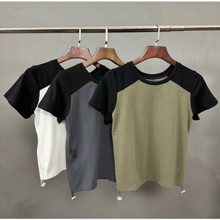 Áo Baby tee 2 trong 1 phối tay. Mặc đc 2 kiểu