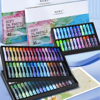 Màu sáp mềm oil pastel 12/24/36/48 màu giá rẻ cho học sinh , sinh viên