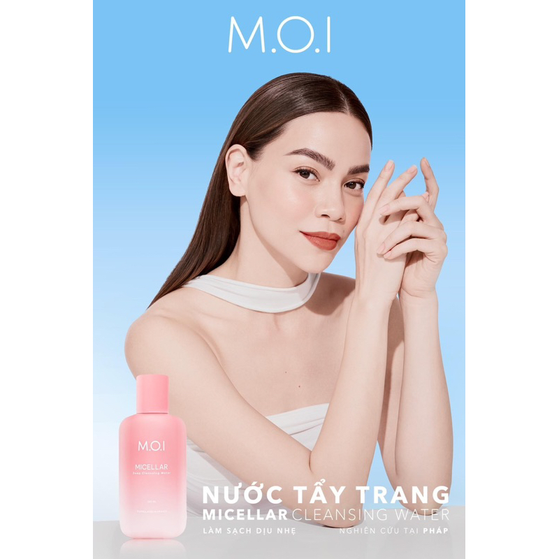 [TẶNG KÈM BÔNG] NƯỚC TẨY TRANG MICELLAR - M.O.I COSMETICS HỒ NGỌC HÀ