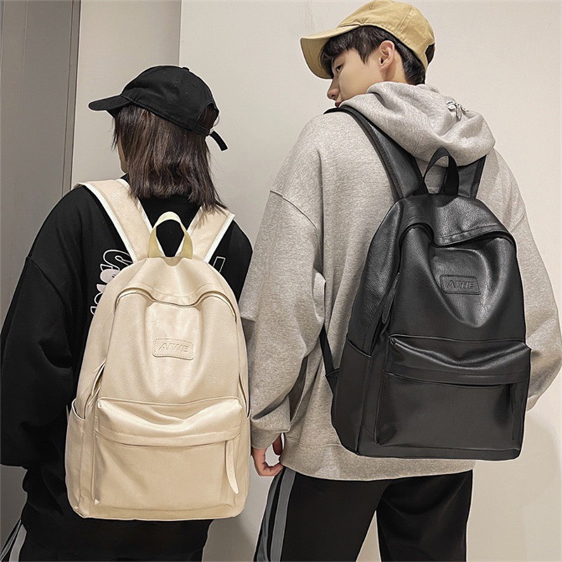 Balo trơn chất liệu da siêu bền chống nước