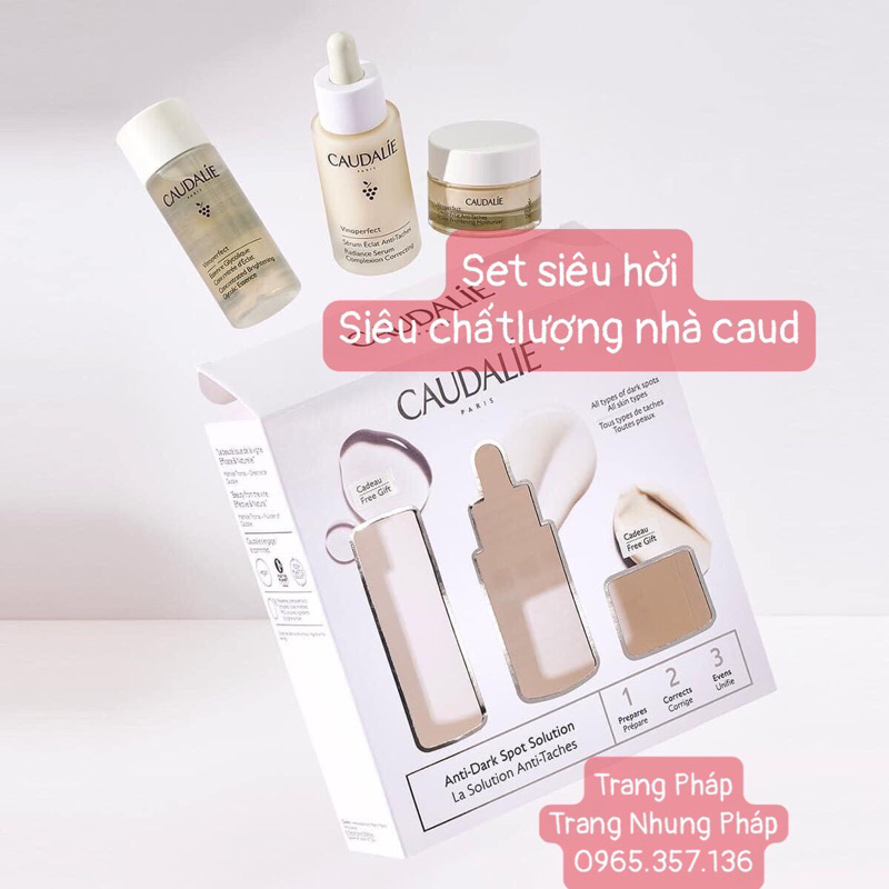 Set serum vinoperfect caudalie GIẢM THÂM NÁM + TRẮNG SÁNG DA