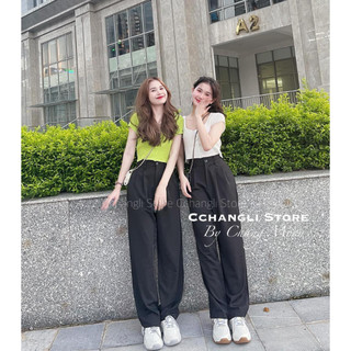 Áo len cộc tay cổ U dáng croptop (kèm ảnh thật, video)