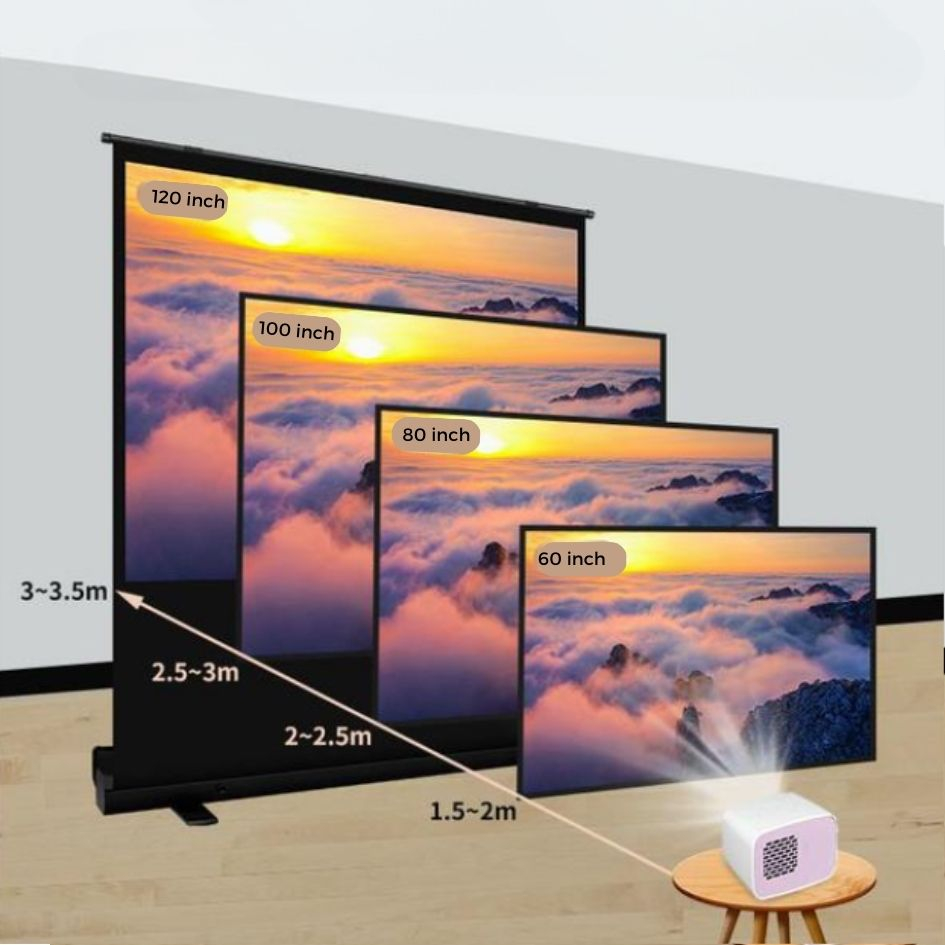 Màn Chiếu Để Sàn Cao Cấp - Thông Minh