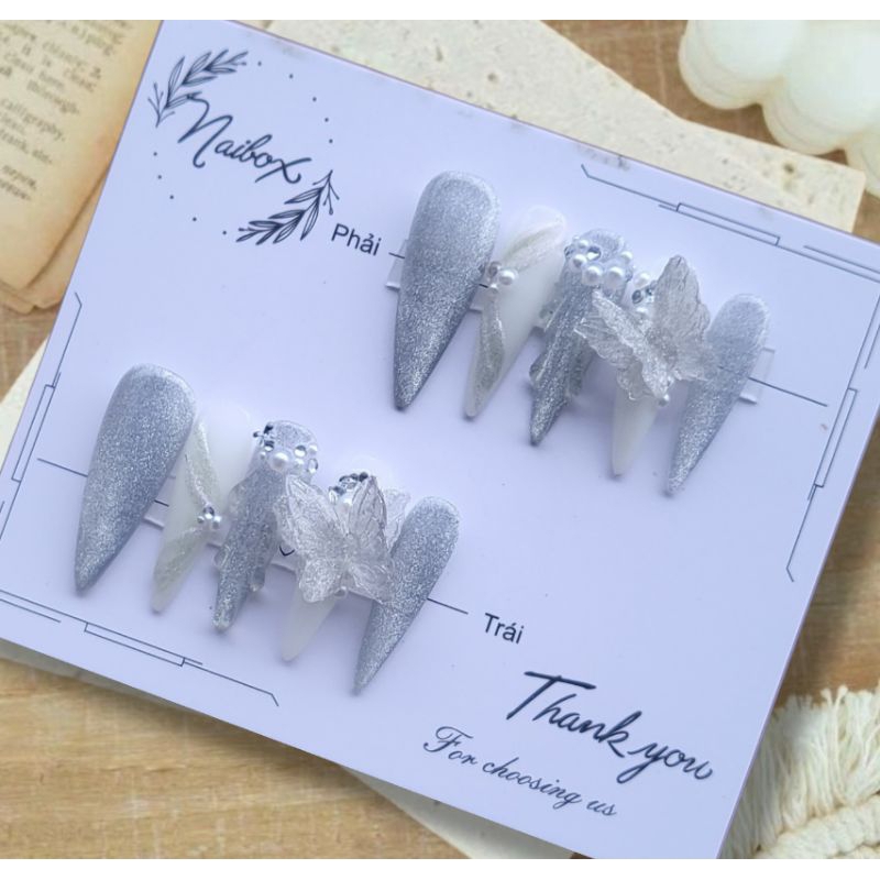 Nail box móng up thiết mắt mèo sang trọng