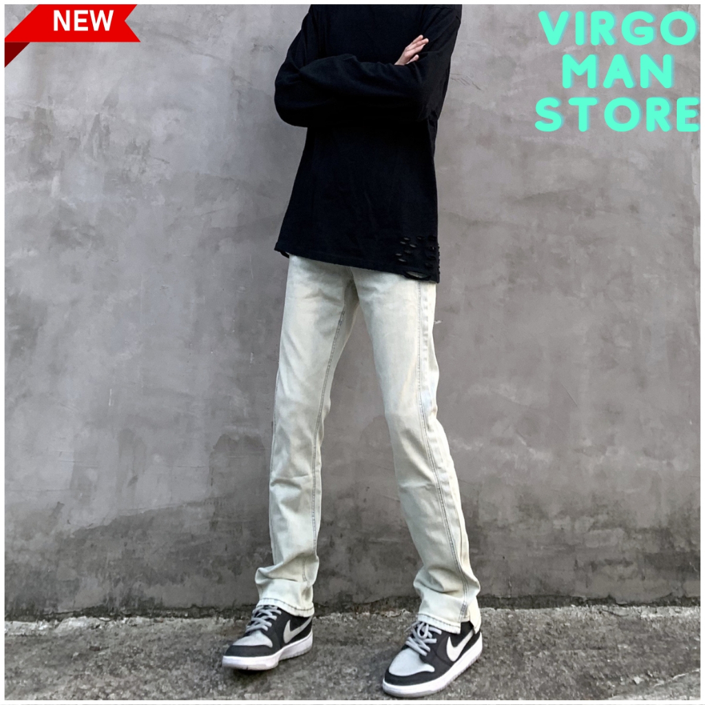 Quần Jean nam ỐNG LOE phong cách đường phố hiphop cá tính - Quần bò nam vnxk loại 1 hot trend mới nhất
