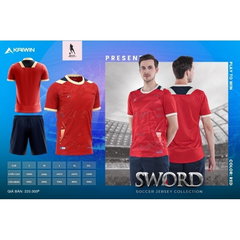 BỘ QUẦN ÁO BÓNG ĐÁ KAIWIN - SWORD