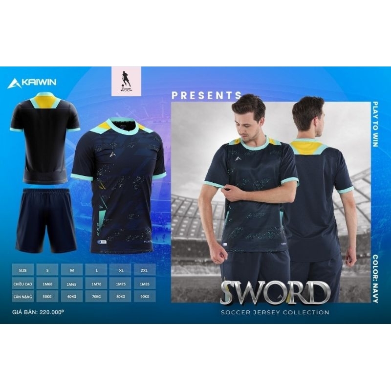 BỘ QUẦN ÁO BÓNG ĐÁ KAIWIN - SWORD