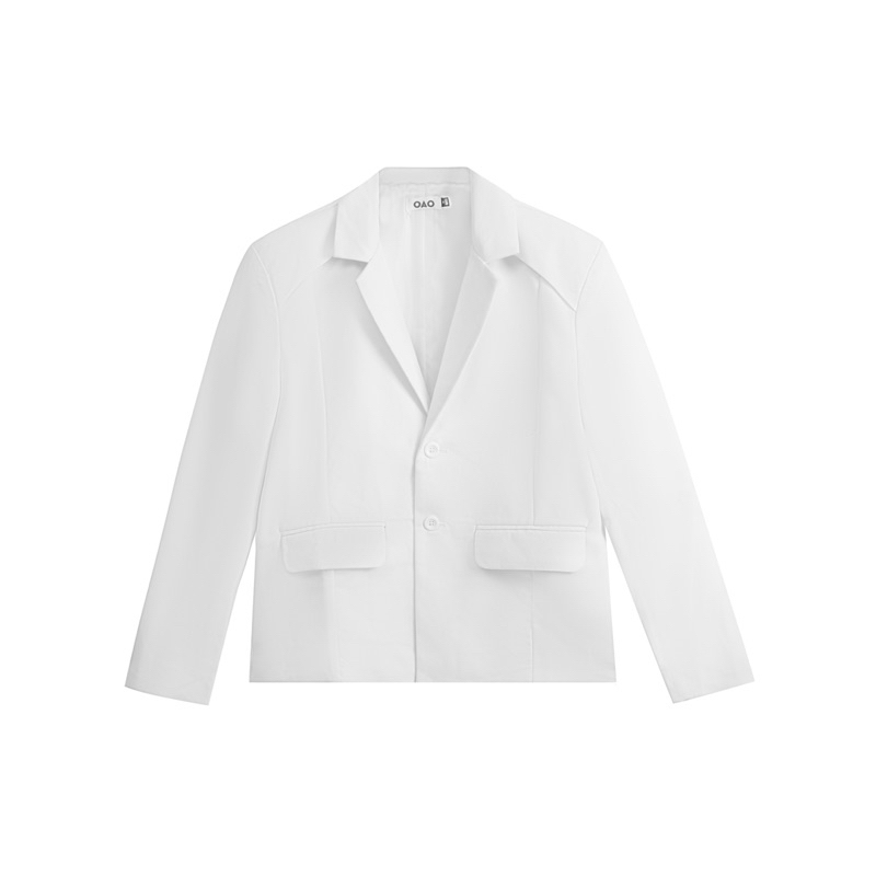 Áo Blazer OAO STUDIO form ngắn đen/trắng