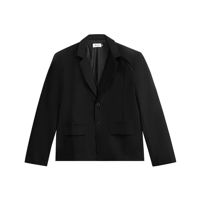 Áo Blazer OAO STUDIO form ngắn đen/trắng