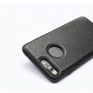 Màu đen - Ốp lưng da iPhone 7 Plus - IP 7 Plus - PS CASE phân phối