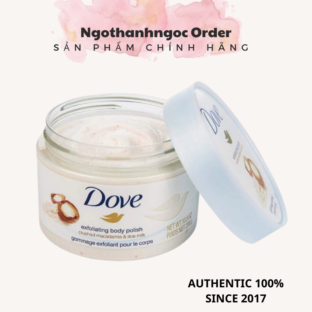 Tẩy da chết maca Dove Đức