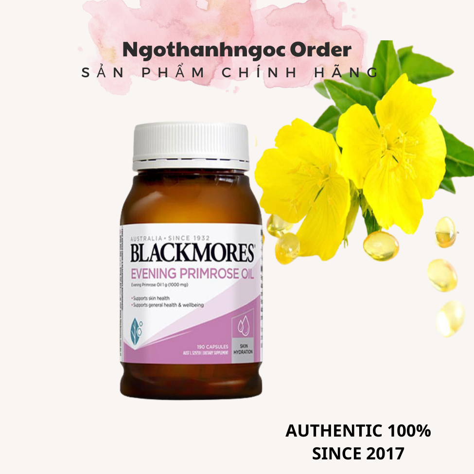 Tinh dầu hoa anh thảo Úc Blackmores Evening Primrose 190 viên