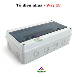Tủ điện nhựa ABS model Way-18 (lắp nổi, chống nước chuẩn IP65)