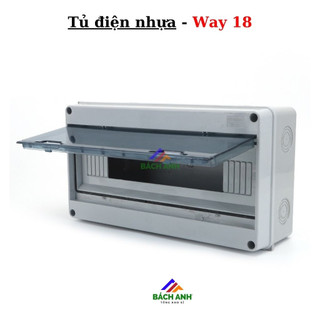 Tủ điện nhựa ABS model Way-18 (lắp nổi, chống nước chuẩn IP65)