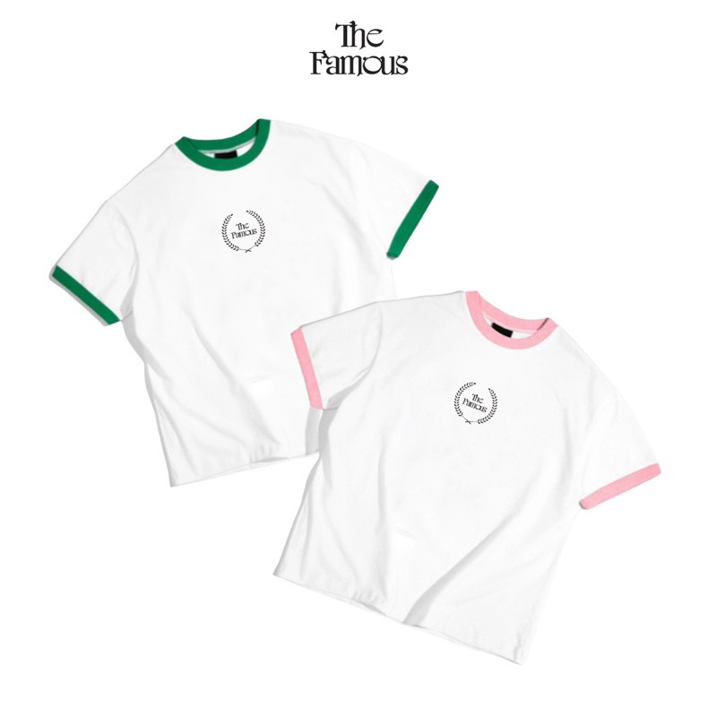 Áo thun form fit 100% cotton mỏng 210gsm "Ringer" The Famous