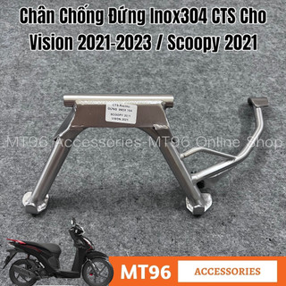 Chân chống đứng inox cts cho vision 2021-2023 inox304