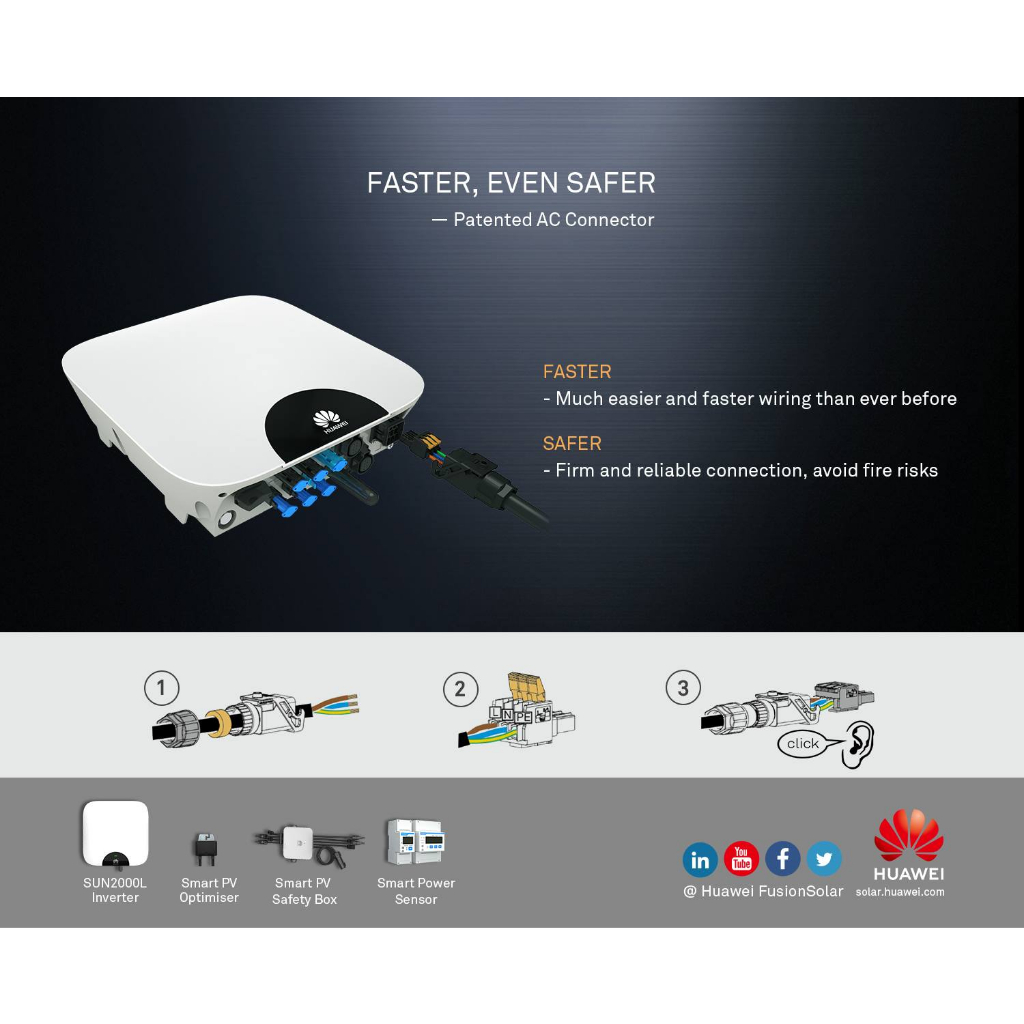 Biến tần hòa lưới Inverter Huawei SUN2000 - 10KTL - M0 3 pha