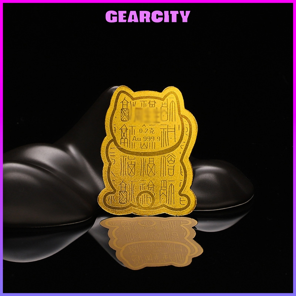 Mèo thần tài dán Điện Thoại cầu may mắn tài lộc sung túc - GEARCITY